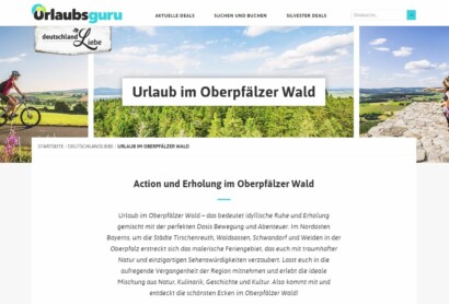 Der Oberpfälzer Wald auf urlaubsguru.de