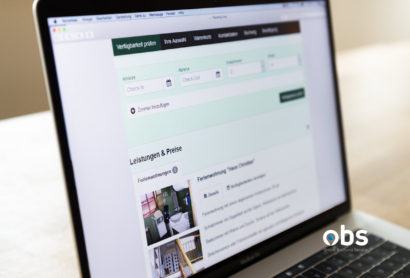 OBS: Die Onlinebuchbarkeit auf der eigenen Homepage