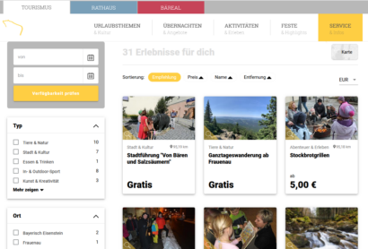 Grafenauer Erlebnisse und Souvenirs jetzt online buchbar!