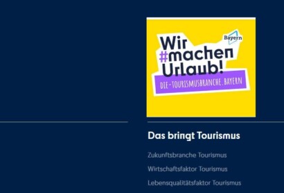 Live dabei bei der Vorstellung der Imagekampagne “Die Tourismusbranche Bayern”: 18.01., 13.30 Uhr