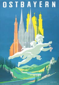 Plakat Tourismuswerbung Ostbayern 1951